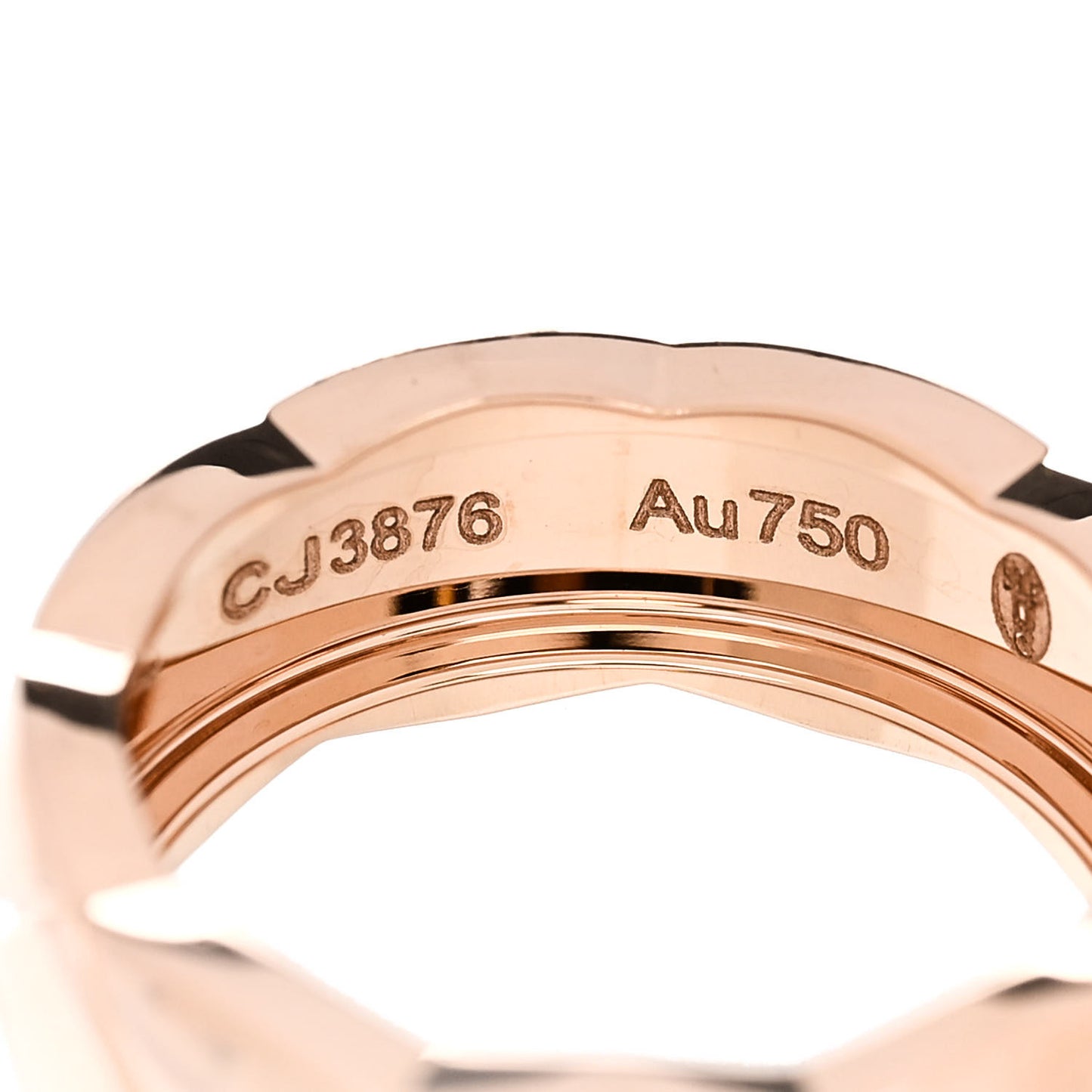 18K Beige Gold Small Coco Crush Ring 48 4.5