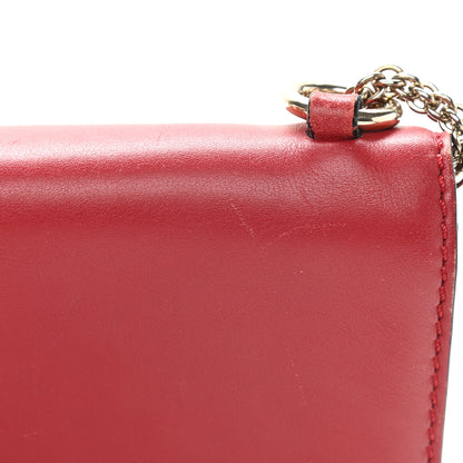 Valentino Garavani Vitello Medium Glam Lock Rockstud Flap Red 16 of 20