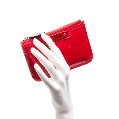 Louis Vuitton Vernis Key Pouch Cherry 2 of 7