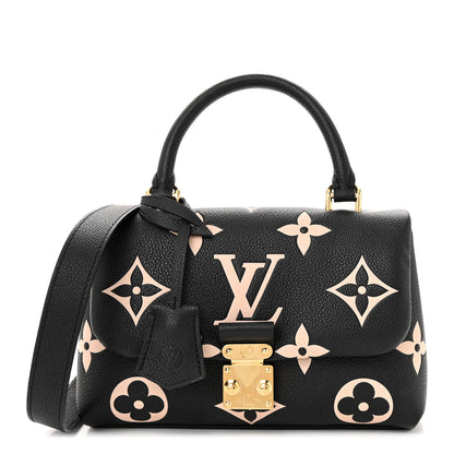 Louis Vuitton Empreinte Monogram Giant Madeleine BB Black Beige 1 of 9