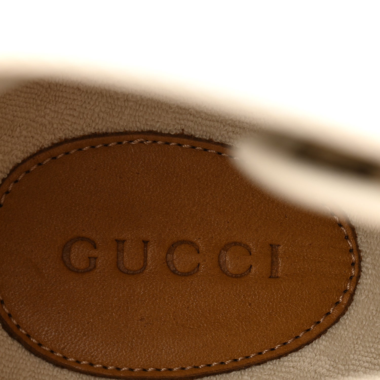 Gucci Monogram Suede Mens Tortuga High Top Sneakers 10 Beige Ebony Oatmeal Mystic White 7 of 9