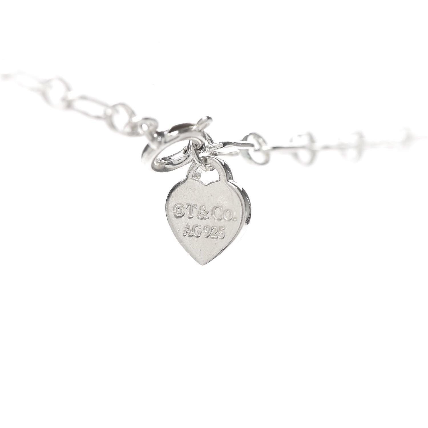 Tiffany Sterling Silver Enamel Love Notes Charm Necklace 4 of 11