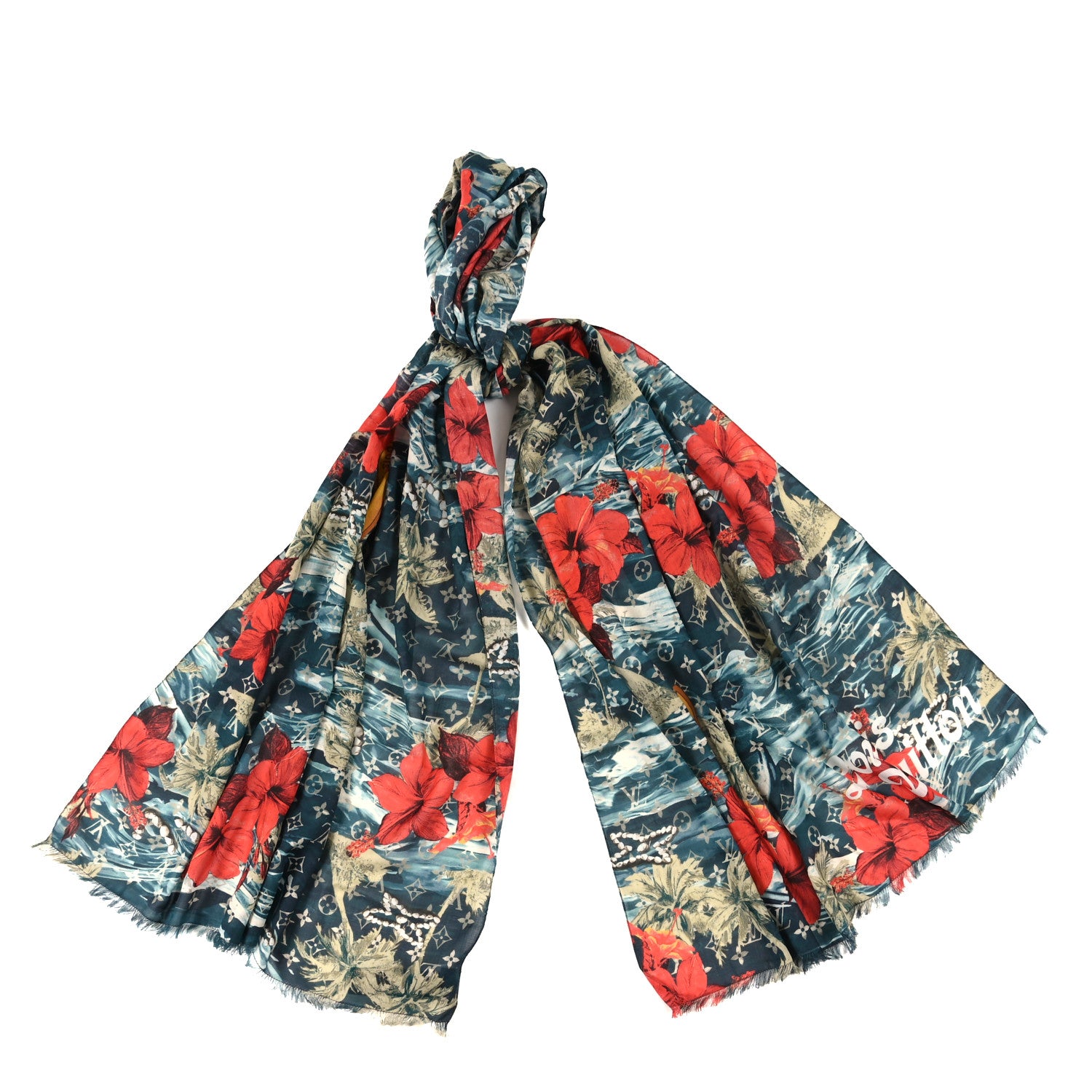 Louis Vuitton Cotton Surfin' Monogram Stole Multicolor 1 of 4