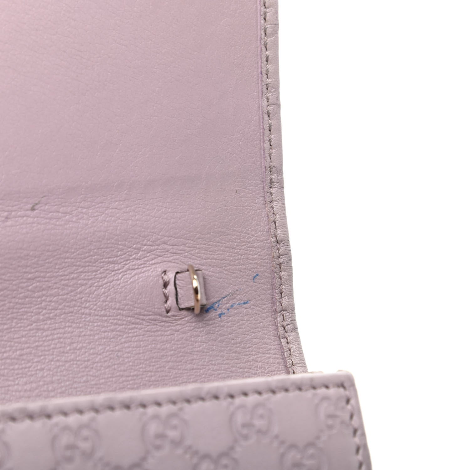 Gucci Soft Microguccissima Dice Chain Wallet Mauve 11 of 11