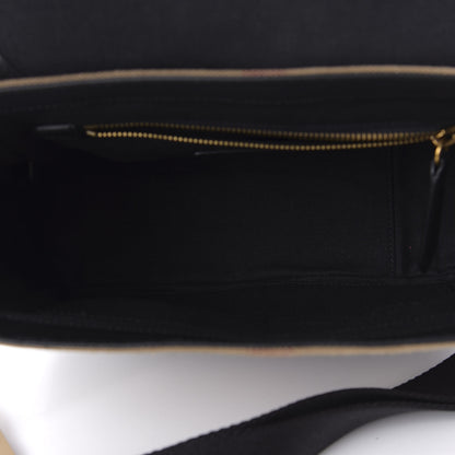 Burberry Canvas Mega Check Large Baildon Messenger Bag Black 5 of 11