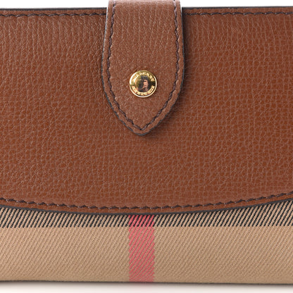 Burberry Calfskin House Check Compact Wallet Tan 11 of 11