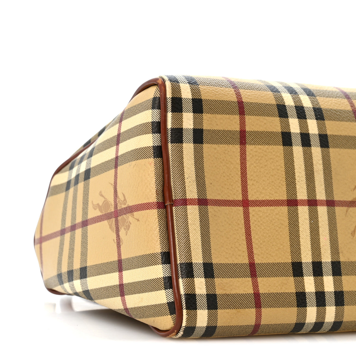 Burberry Haymarket Check Bowling Bag Brown 9 of 13