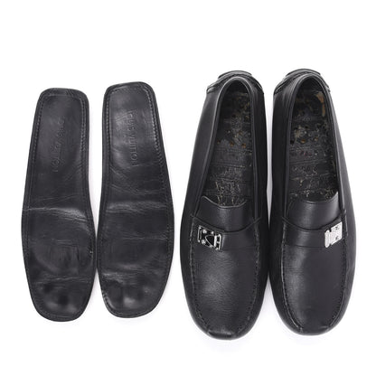 Louis Vuitton Calfskin Racetrack Moccasin Loafers 10.5 Black 16 of 16