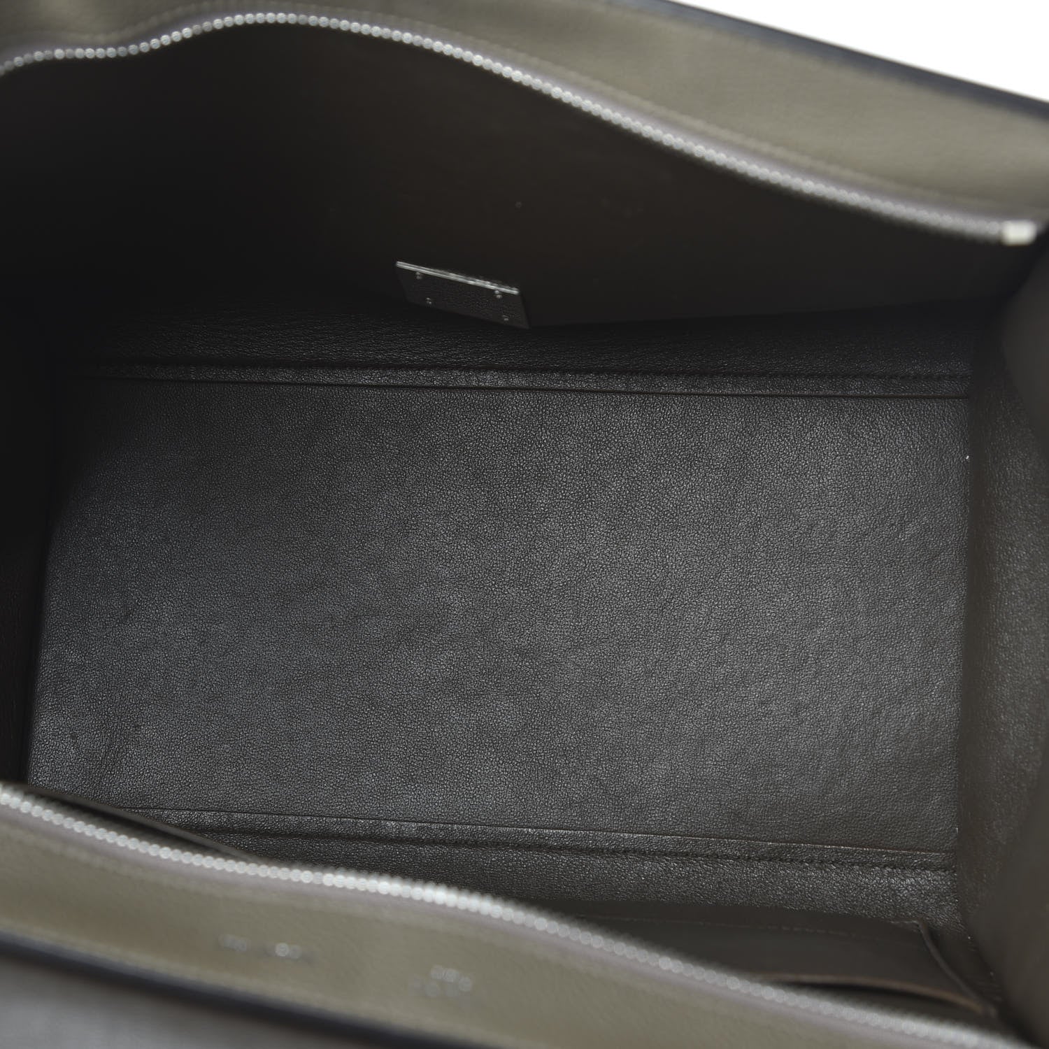 Celine Drummed Calfskin Suede Medium Trapeze Souris 6 of 10