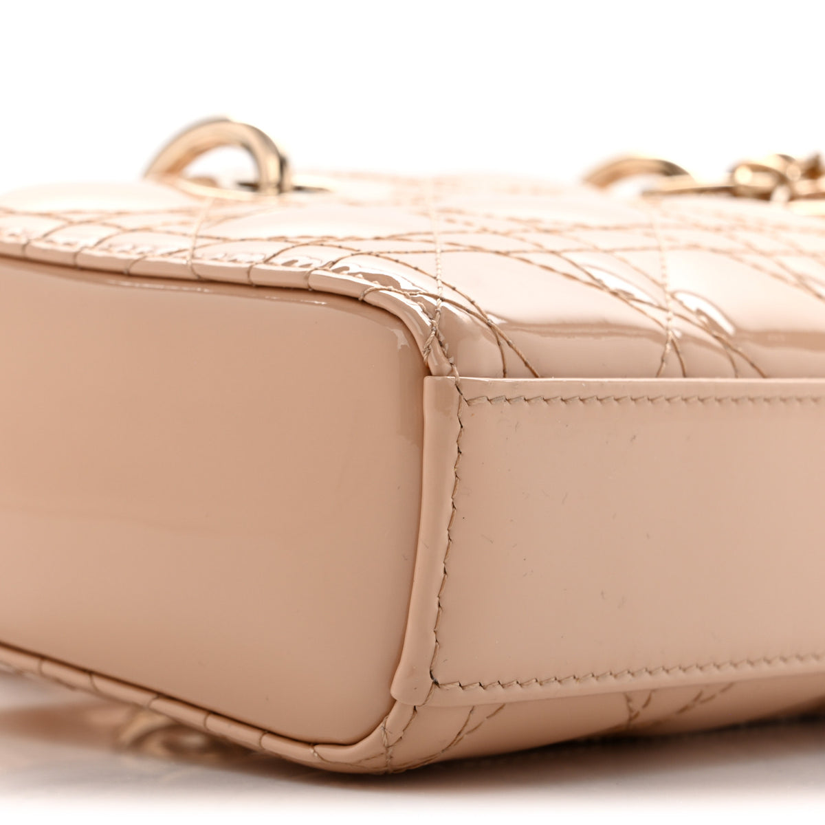 Patent Cannage Small Lady D-Joy Beige