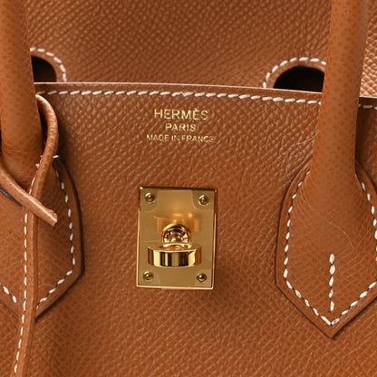 Hermes Epsom Birkin Sellier 25 Gold 6 of 10