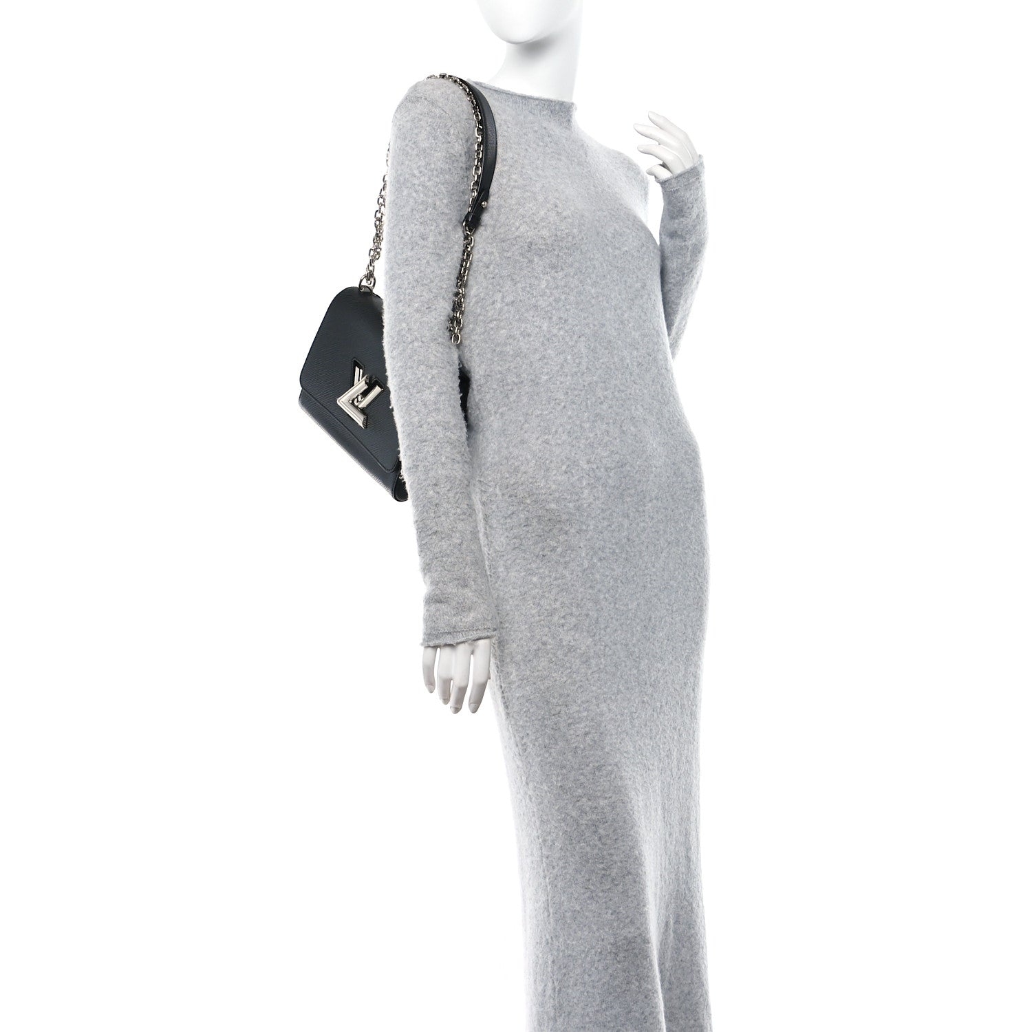 Louis Vuitton Epi Twist Shoulder Bag MM Black 2 of 10