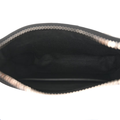 Gucci GG Supreme Monogram Web Small Flat Messenger Bag Black Grey 5 of 11