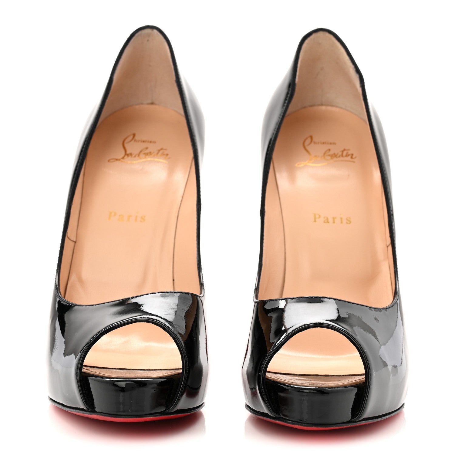 Christian Louboutin Patent New Very Prive 120 Pumps 40 Black