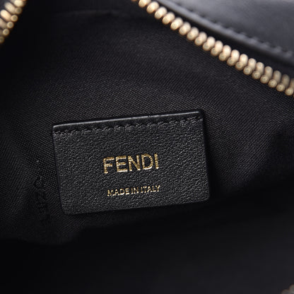 Fendi Vitello Century FF 1974 Embossed Mini Camera Case Black 6 of 11