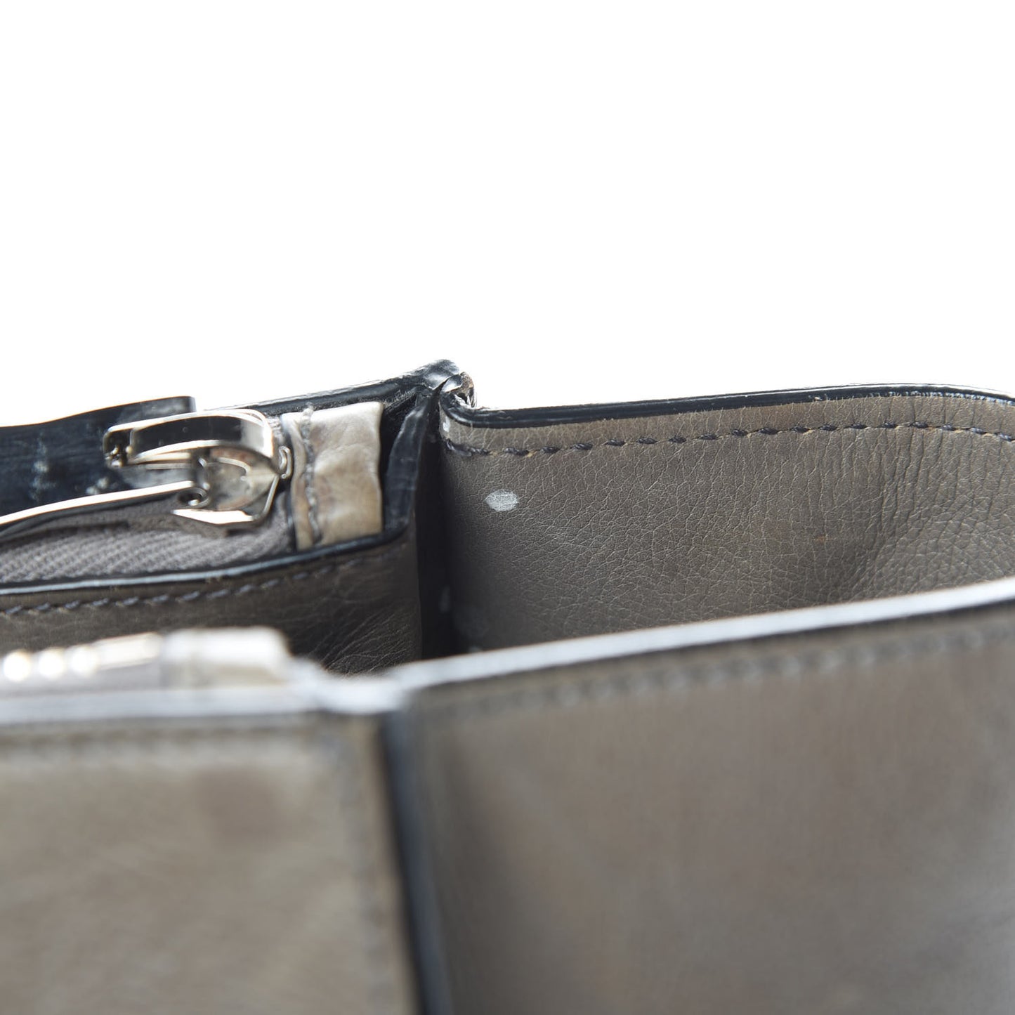 Glace Calf Twin Pocket Tote Marmo