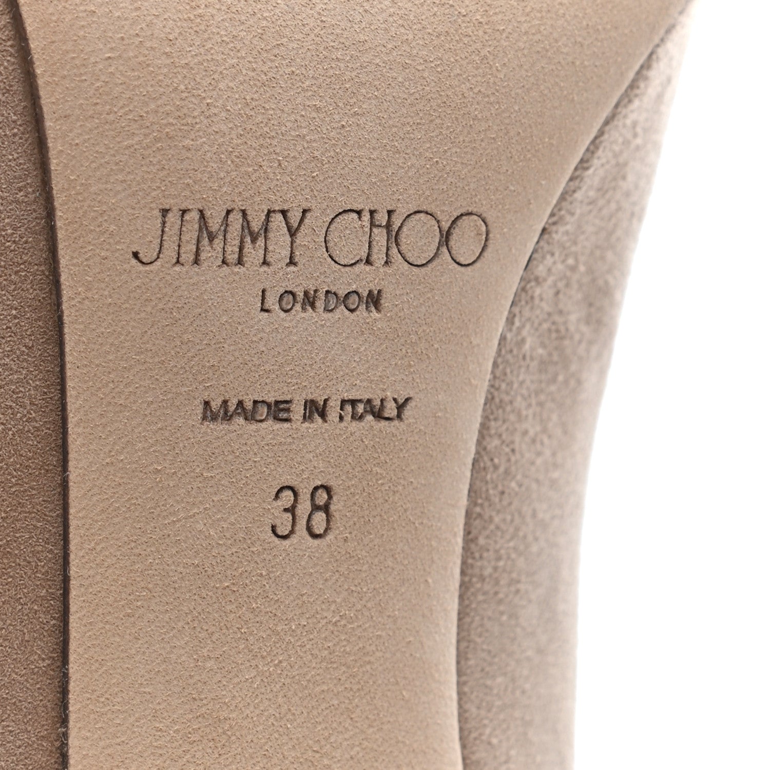 Jimmy Choo Suede Romy 100 Pumps 38 Nude 6 of 7