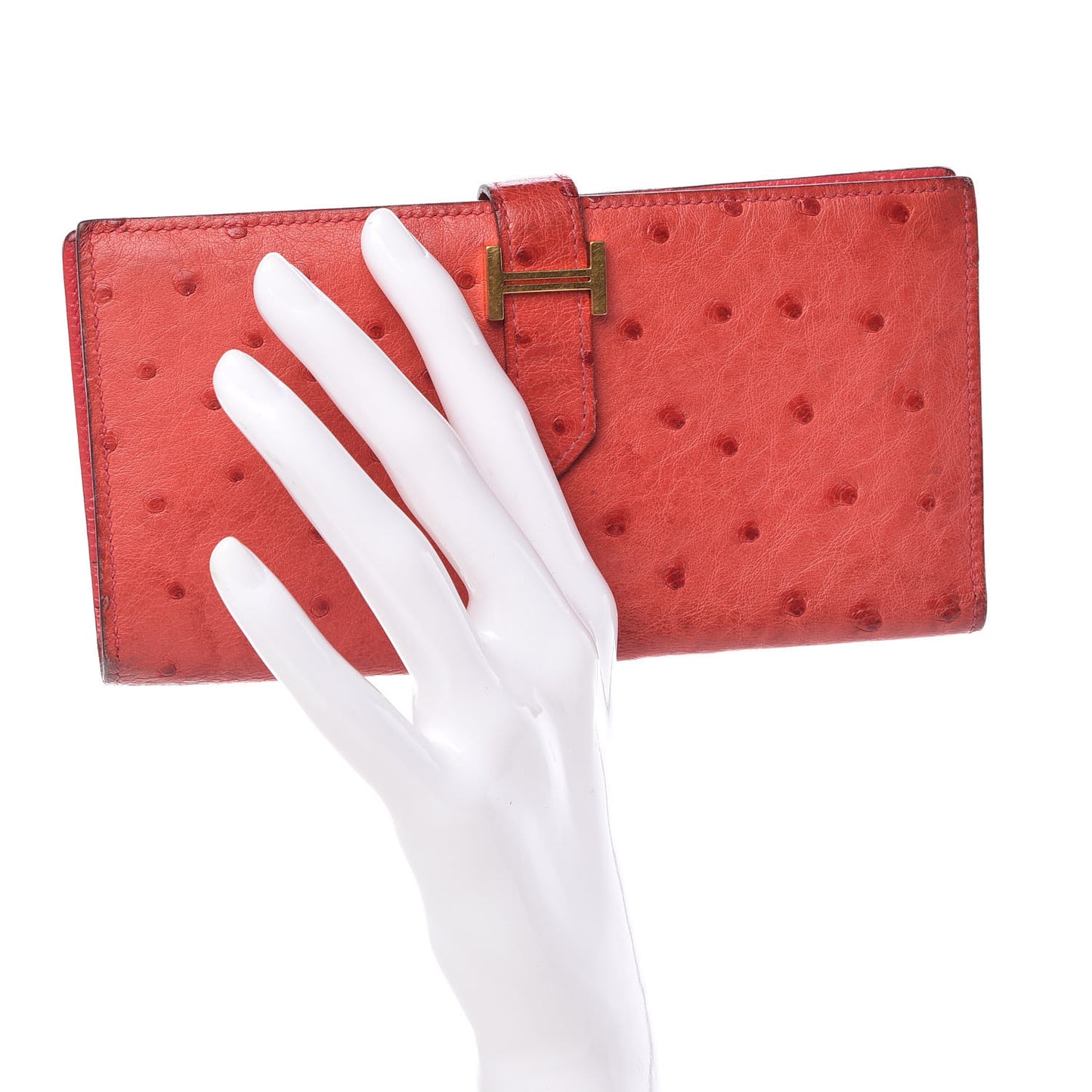 Ostrich Bearn Wallet Bougainvillea