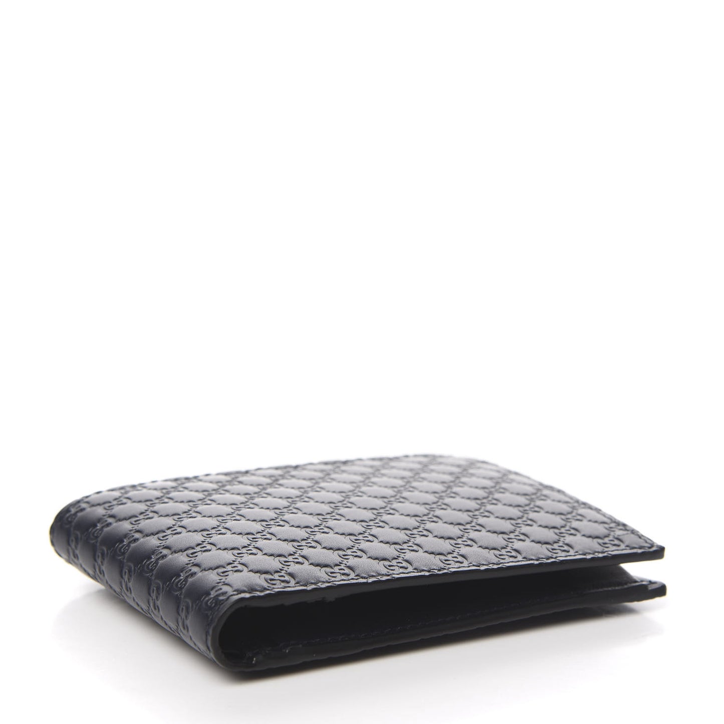 Microguccissima Bi-Fold Wallet Navy Blue