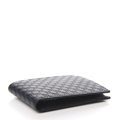 Gucci Microguccissima Bi-Fold Wallet Navy Blue 3 of 7