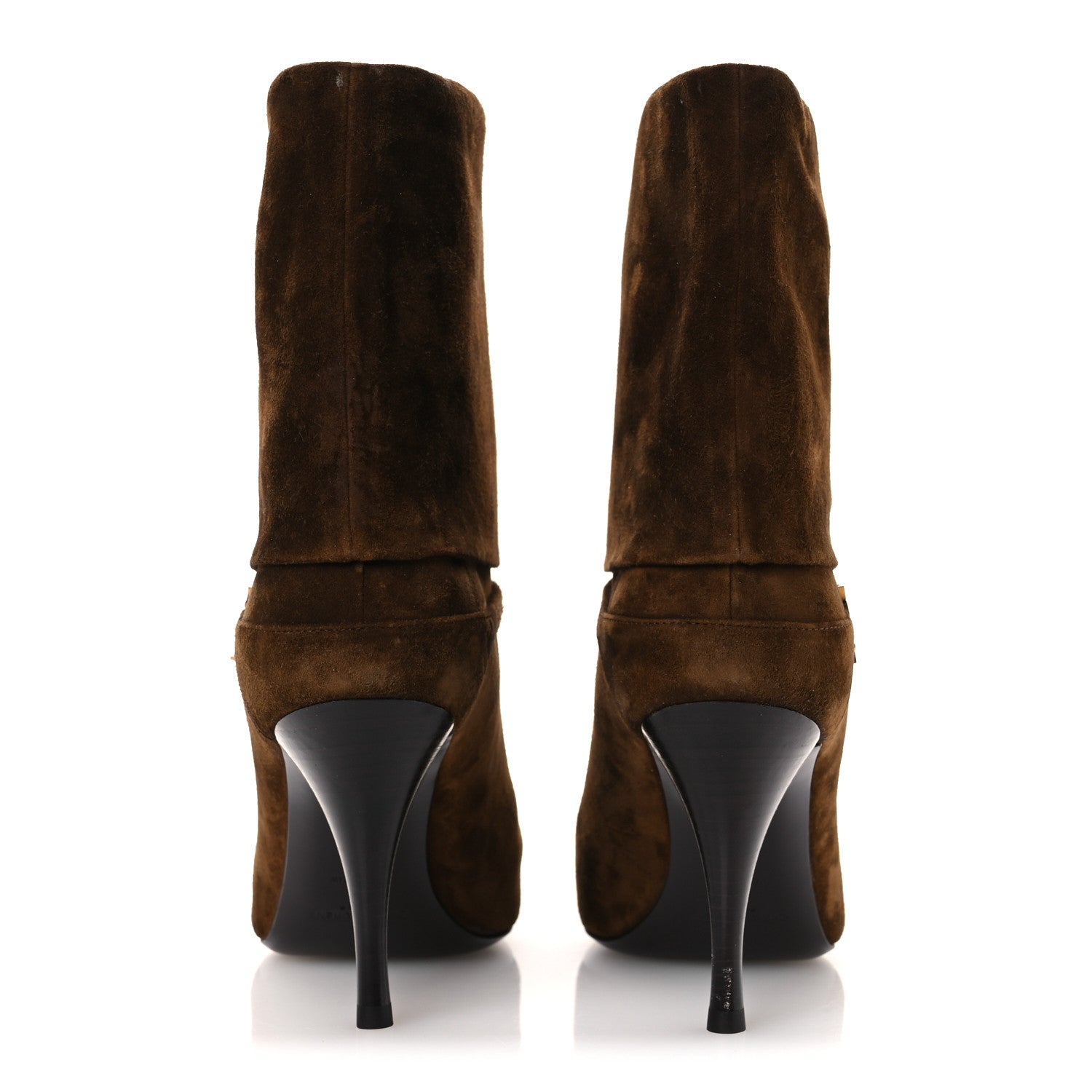 Saint Laurent Suede Vicky 90 Booties 36 Land 6 of 11
