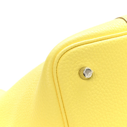 Hermes Taurillon Clemence Picotin Lock 22 MM Limoncello 10 of 11