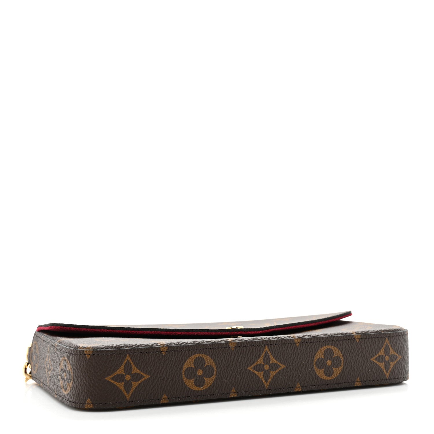 Louis Vuitton Monogram Pochette Felicie Chain Wallet Fuchsia 5 of 13