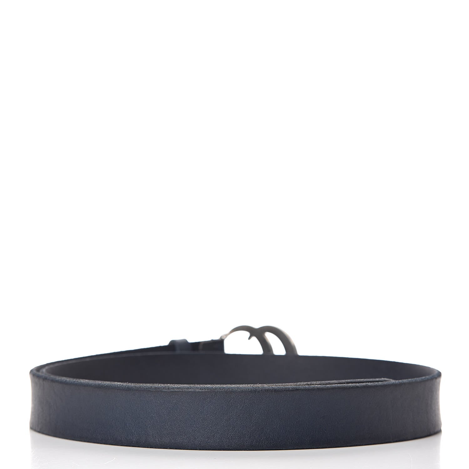 Gucci Cuoio Toscano Nickel Double G 30mm Belt 100 40 Blue 3 of 6