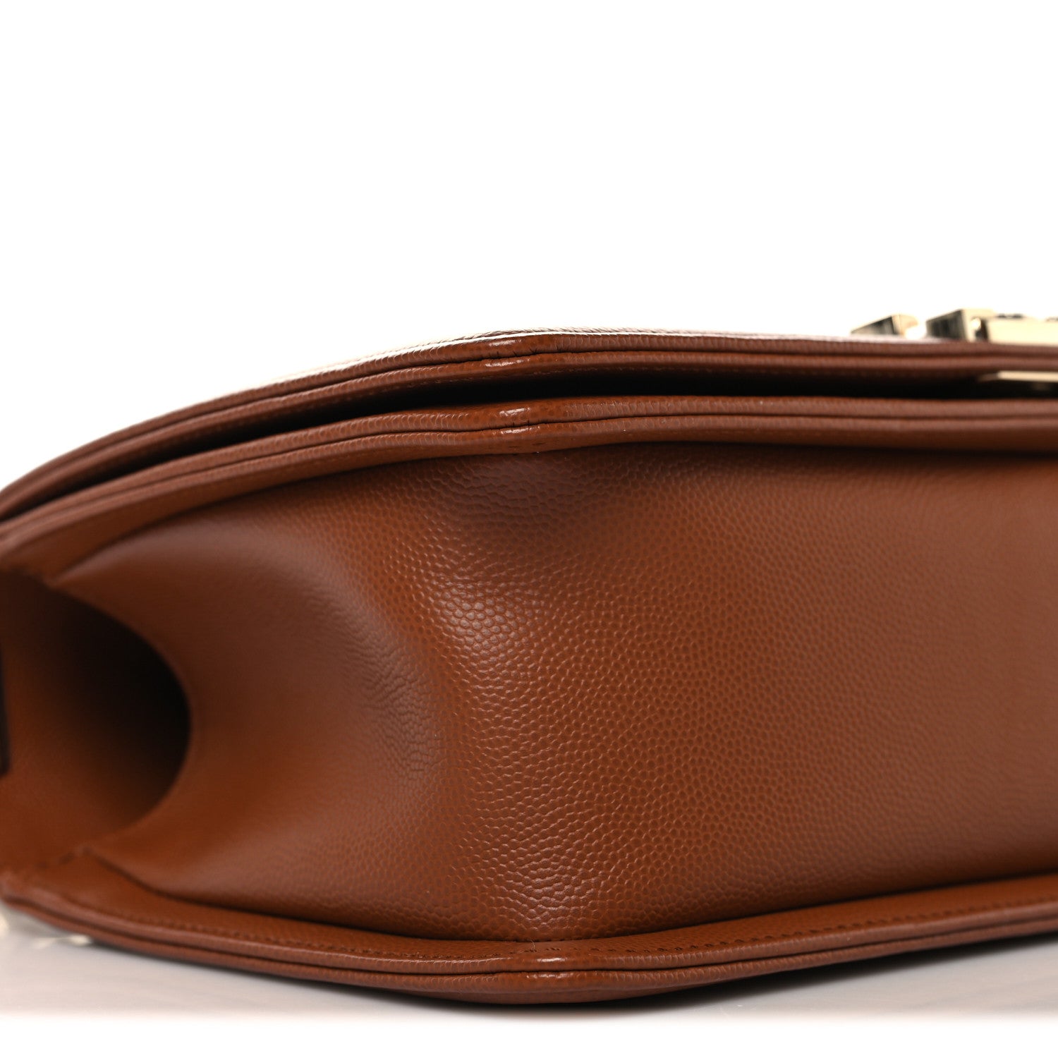 Chanel Caviar Quilted Medium Boy Flap Brown 9 of 10
