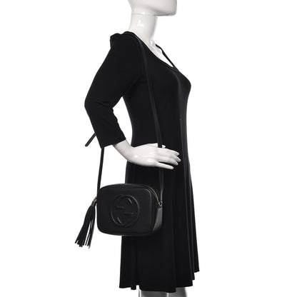 Gucci Pebbled Calfskin Small Soho Disco Bag Black 2 of 11