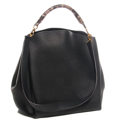 Louis Vuitton Veau Cachemire Python Babylone MM Black 3 of 7