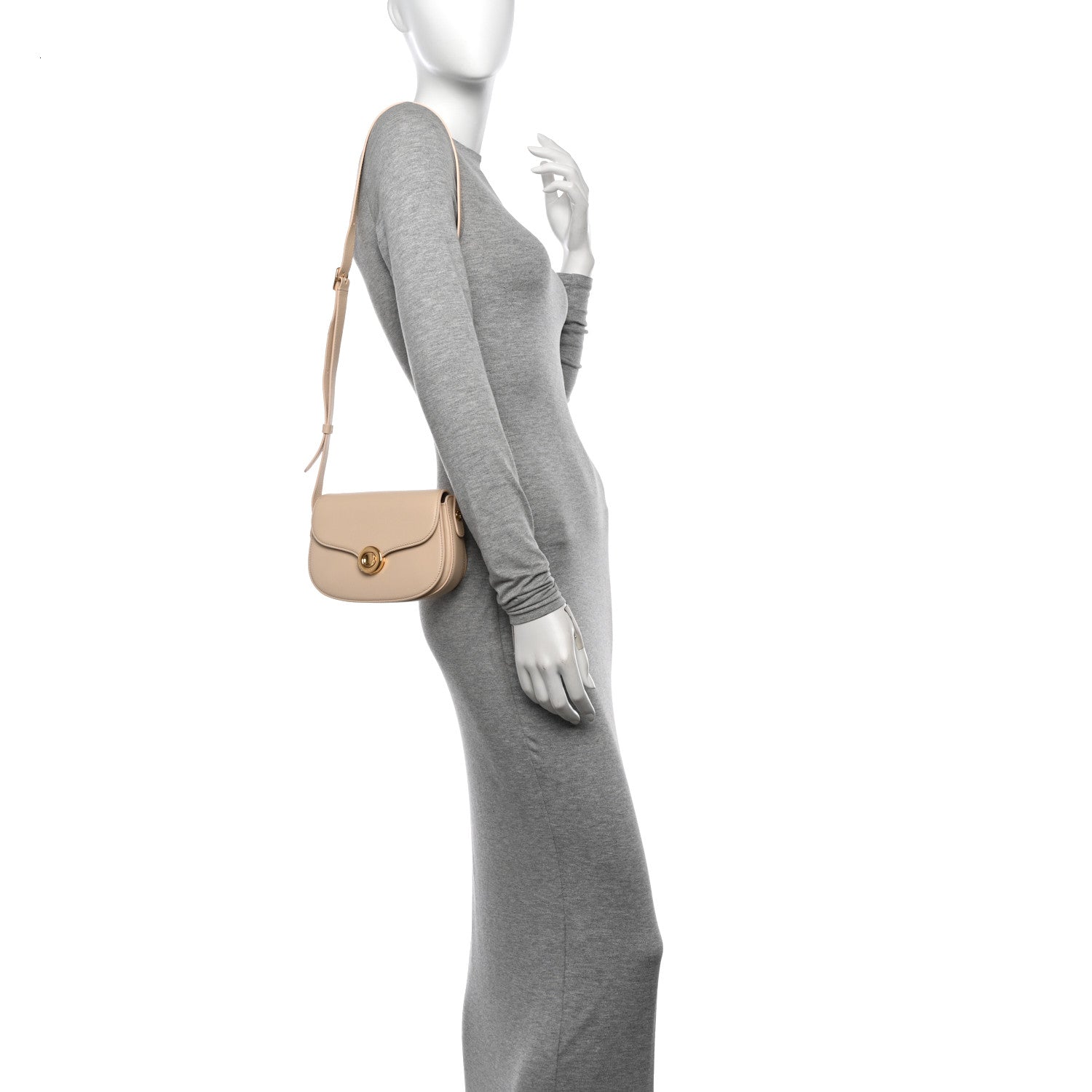 Loro Piana Grained Calfskin Mini Ghiera Bag Lotus Root 2 of 10