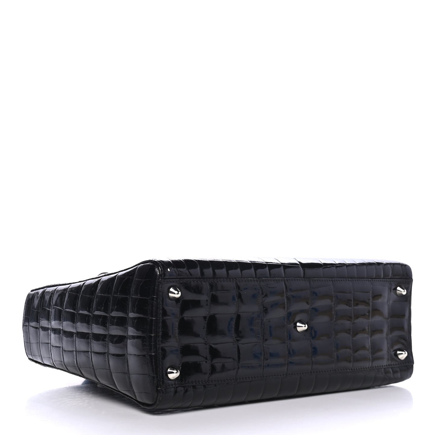 Crocodile Large Lady Dior Black