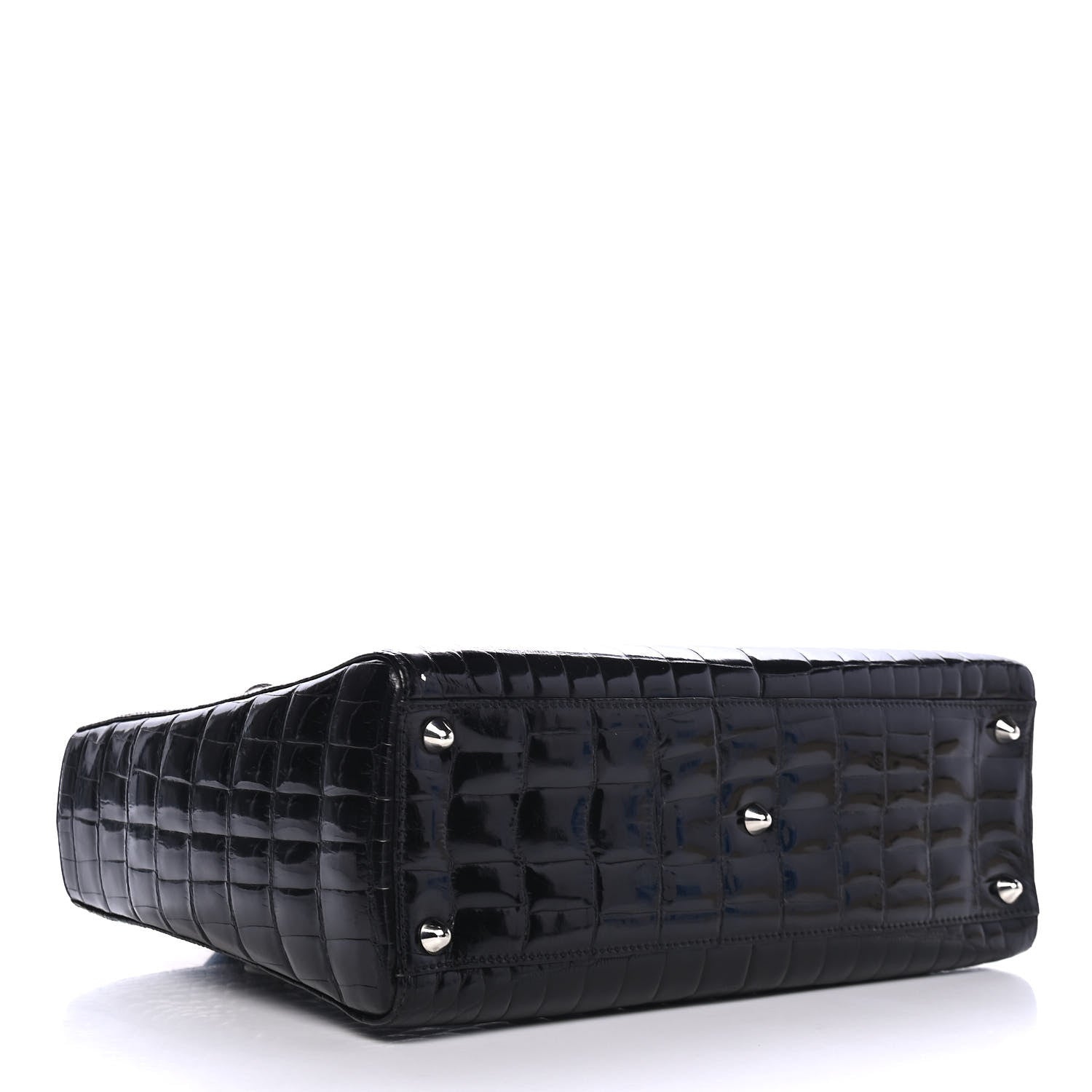 Christian Dior Crocodile Large Lady Dior Black 3 of 4
