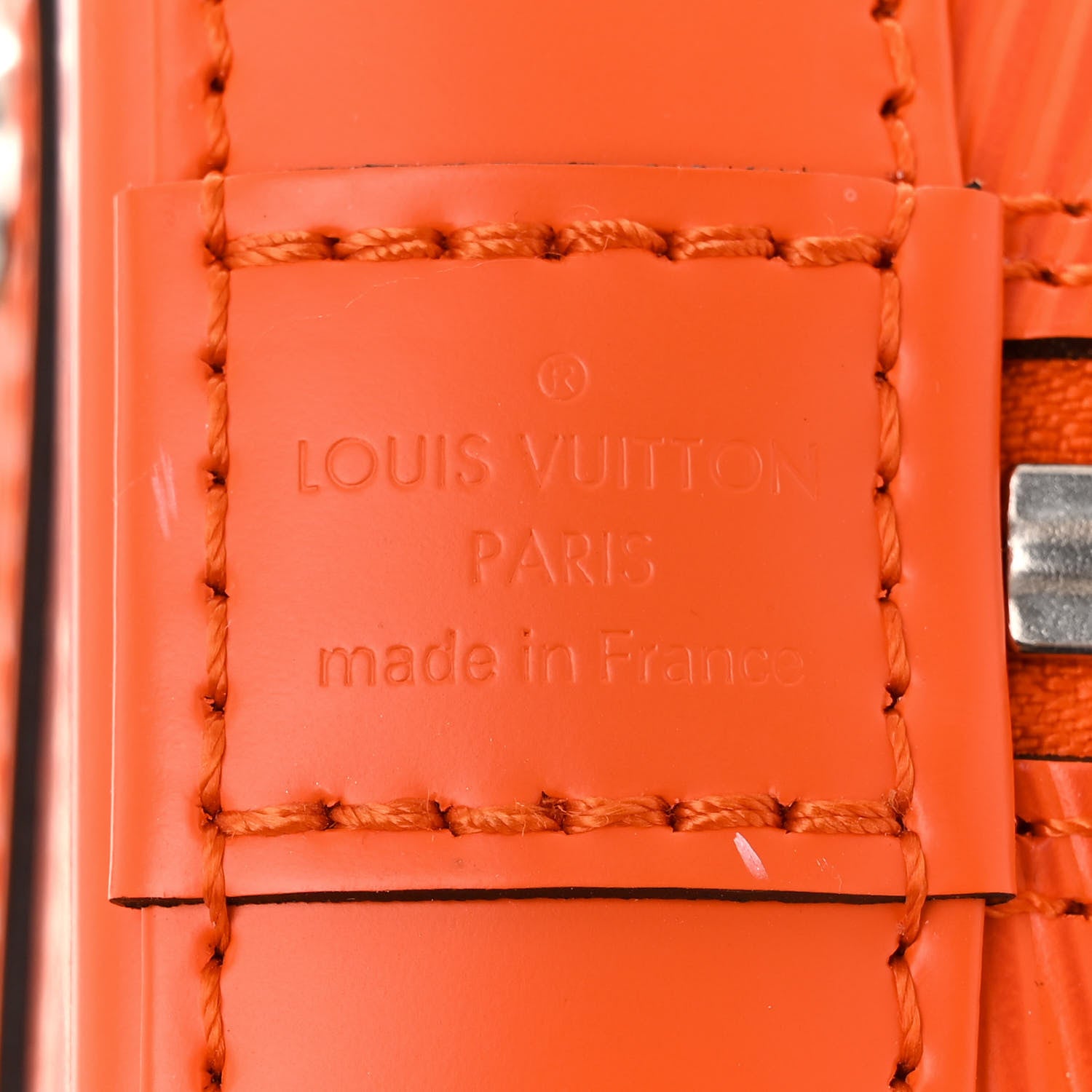 Louis Vuitton Epi Jacquard Alma BB Orange 6 of 10