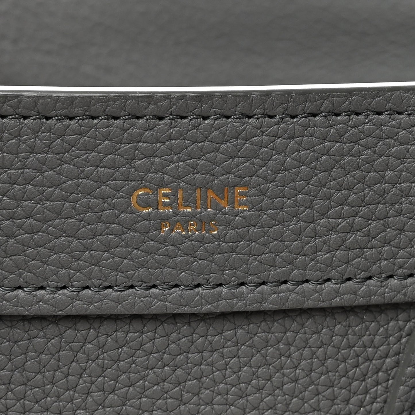 Drummed Calfskin Nano Luggage Kohl