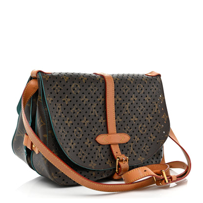 Louis Vuitton Monogram SC Flore Saumur Teal 3 of 16