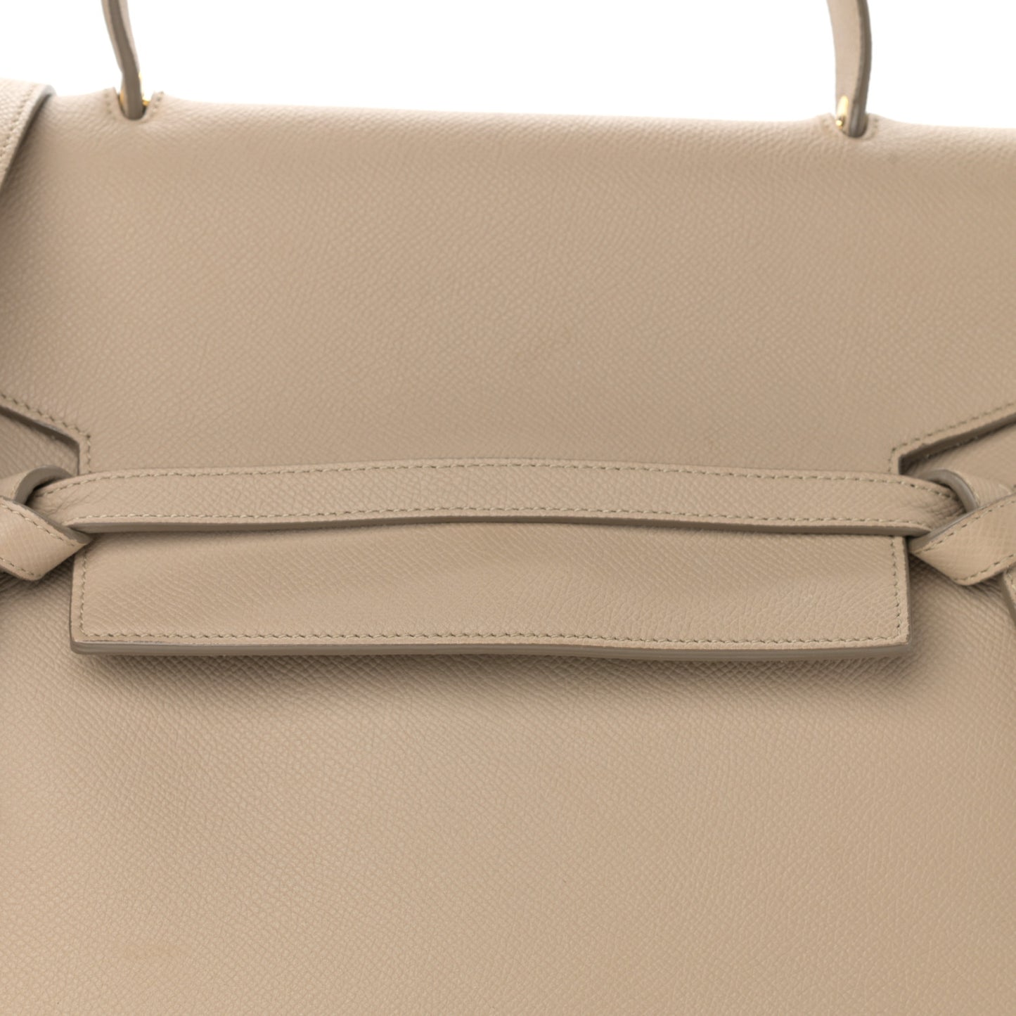 Grained Calfskin Mini Belt Bag Light Taupe