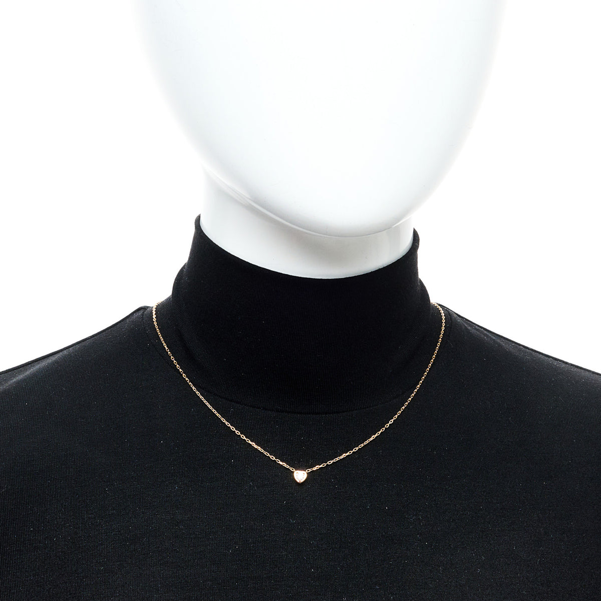 Cartier 18K Pink Gold Diamond D'Amour Heart Pendant Necklace 2 of 6