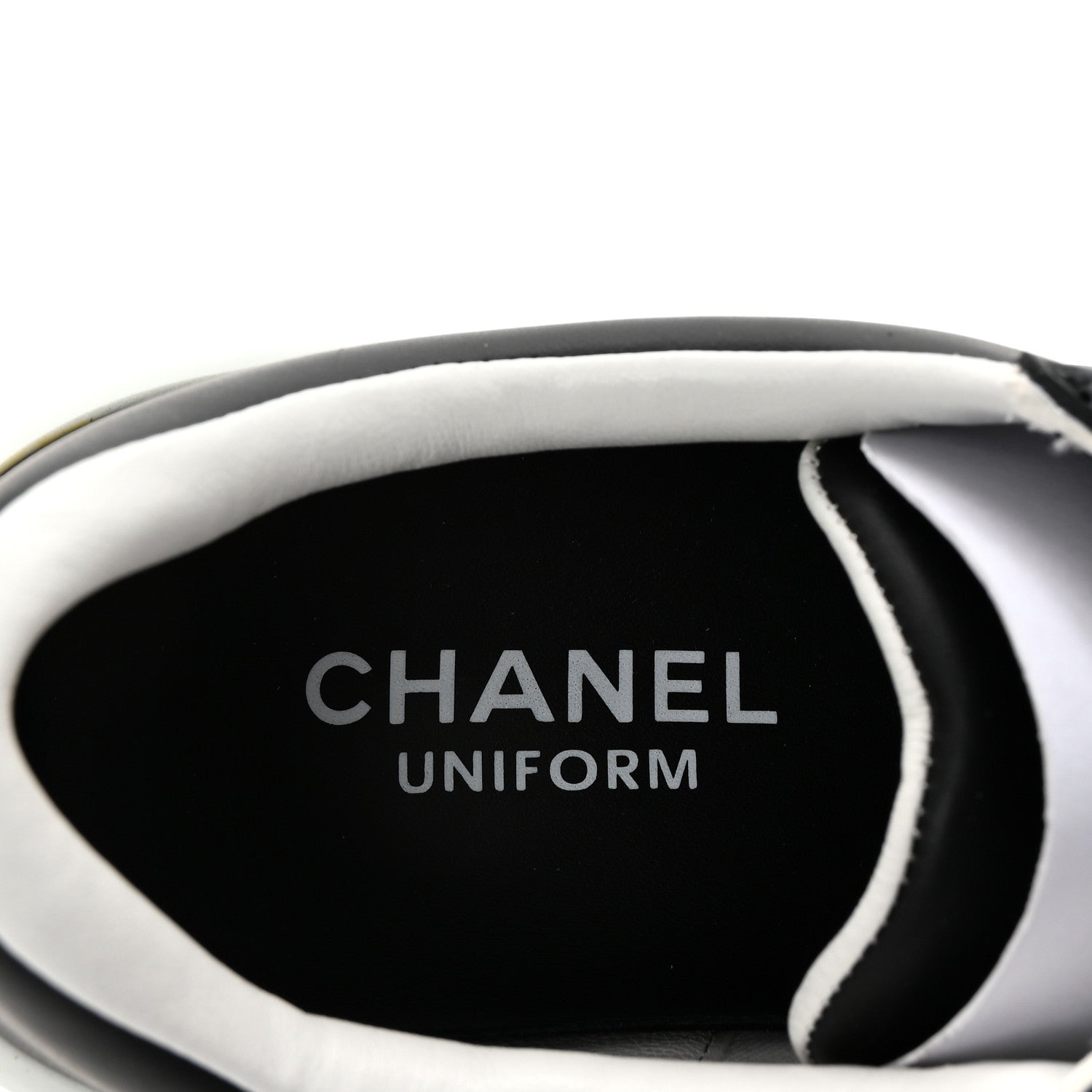 Chanel Calfskin CC Womens Sneakers 35 Black 8 of 9