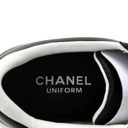 Chanel Calfskin CC Womens Sneakers 35 Black 8 of 9