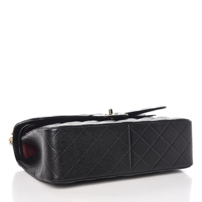 Chanel Caviar Quilted Jumbo Double Flap Black 4 of 10