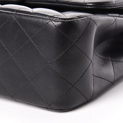 Chanel Lambskin Quilted Jumbo Double Flap Black 11 of 12