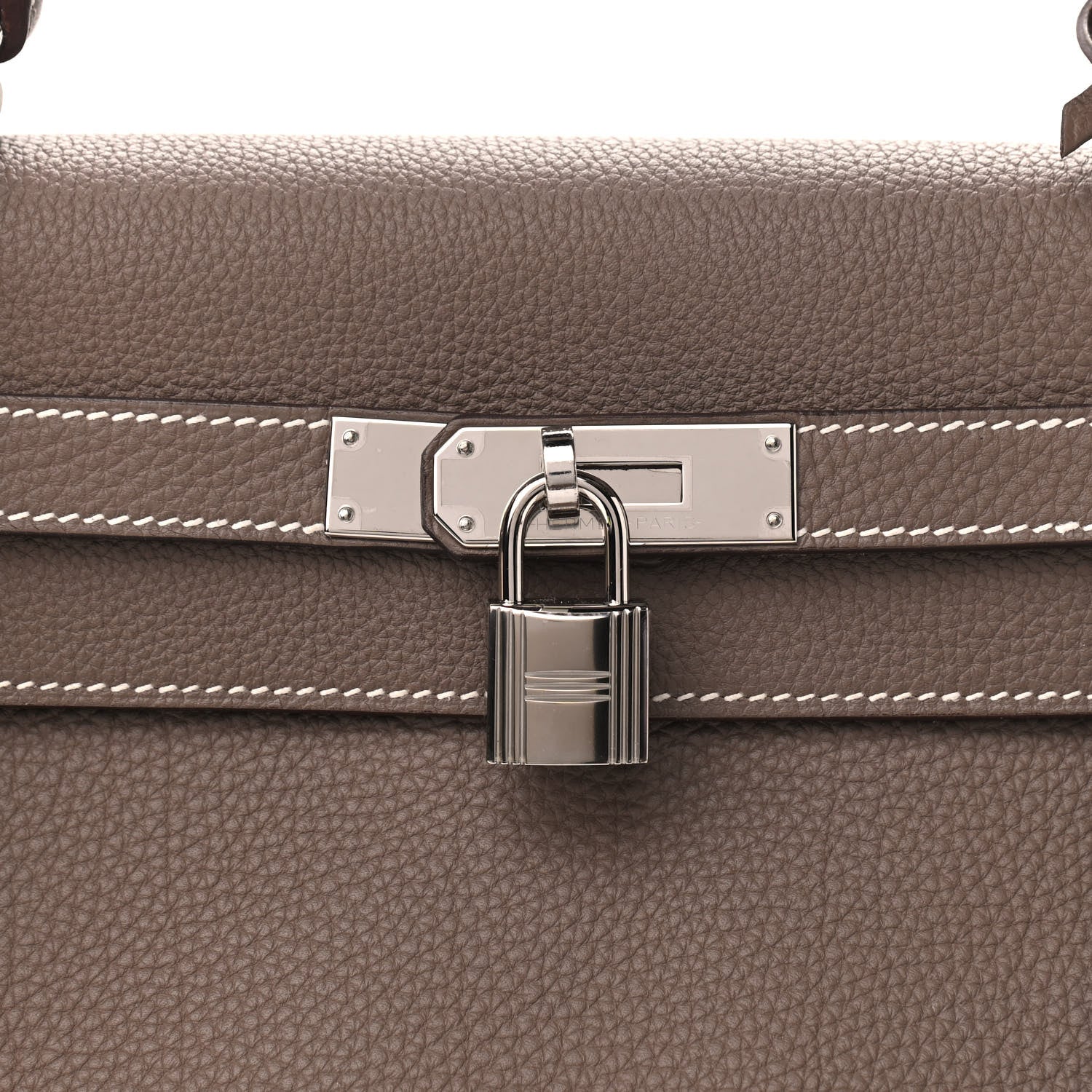 Hermes Togo Kelly Retourne 32 Etoupe 13 of 15