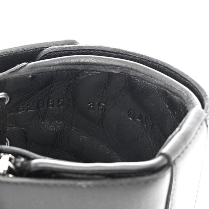 Gucci Nappa Frances GG Matelasse Platform Combat Boots 35 Black 6 of 11