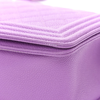 Chanel Caviar Quilted Medium Boy Flap Purple 10 of 10