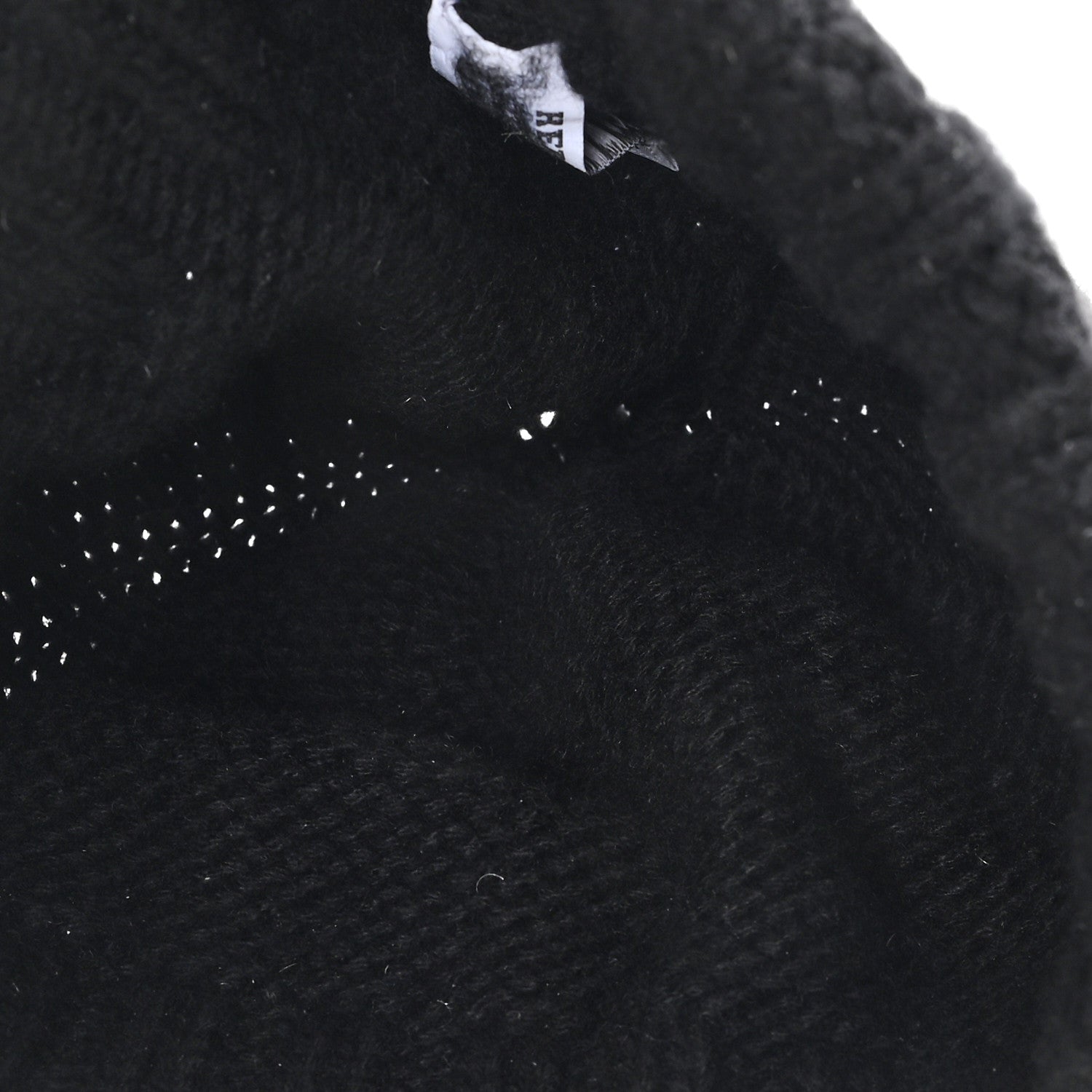 Hermes Cashmere Beanie Hat M Black 4 of 5