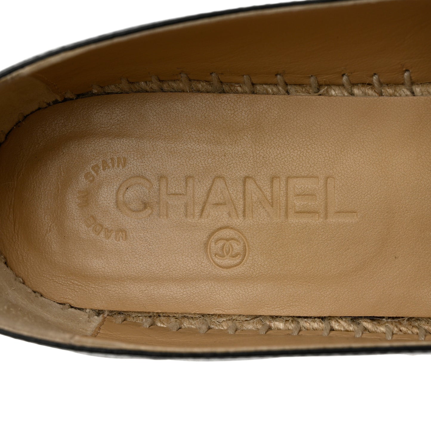 Lambskin CC Espadrilles 39 Black