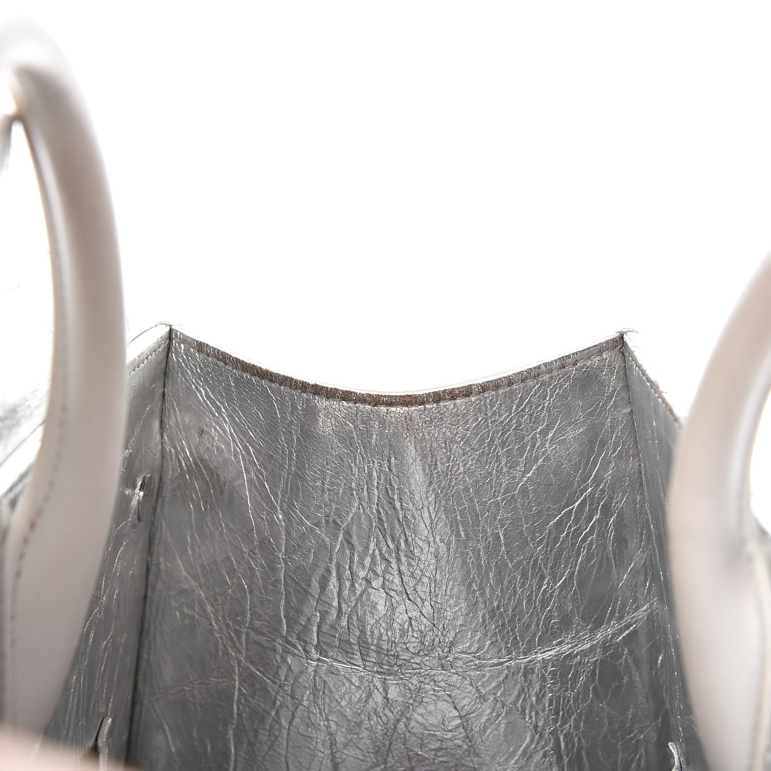 Christian Dior Metallic Calfskin Large Diorever Flap Silver 10 of 15