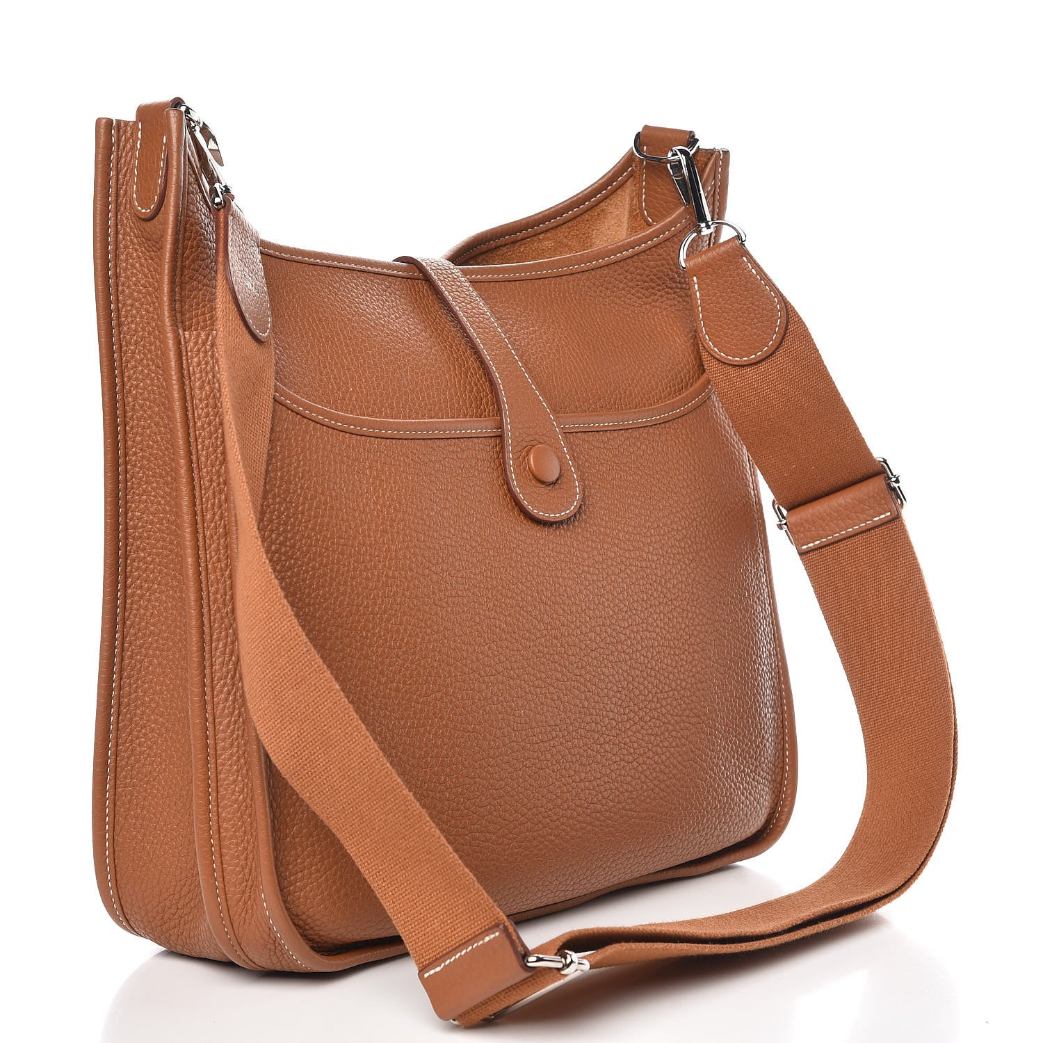 Hermes Taurillon Clemence Evelyne III GM Gold 3 of 11
